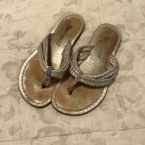 Bernardo Metallic Silver Sandals size 6